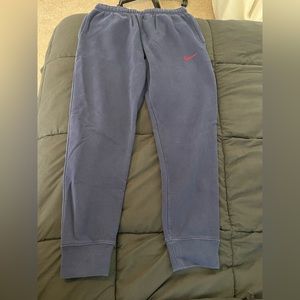 COPY - Nike Comfort Joggers Cotton Navy Blue Red Swoosh